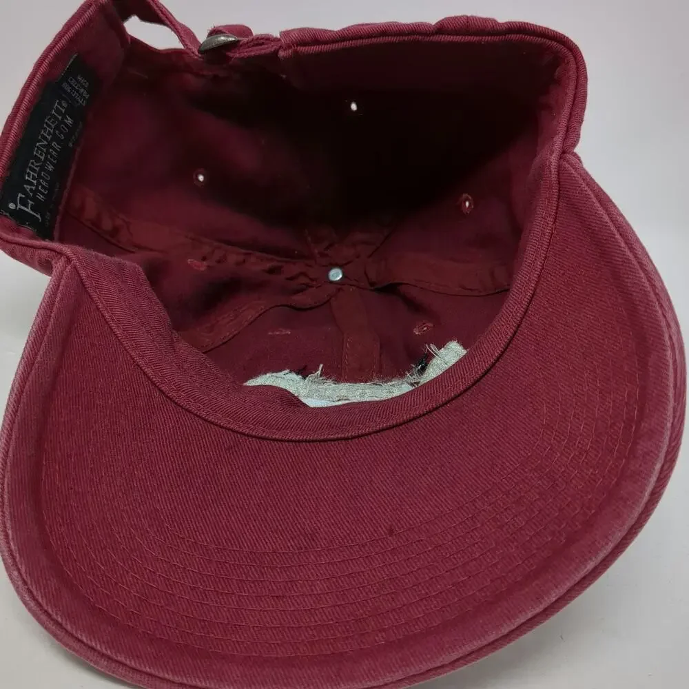 Fahrenheit Baseball Cap Red One Size Cog Railway New Hampshire Elevation Hat